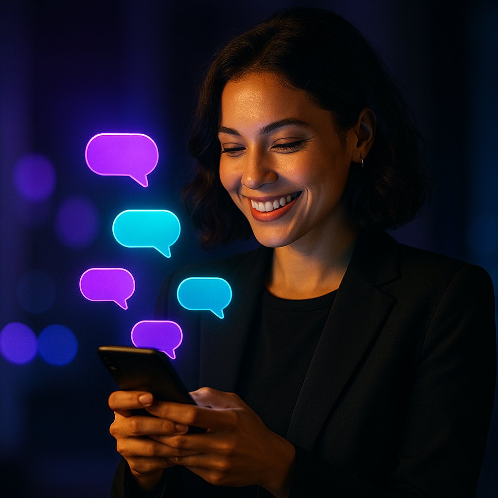 Check out who scanned you, and if you like their profile, start a chat — text, photos and voice notes.
